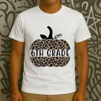 6th Grade Leopard Pumpkin T-Shirt thumb 3
