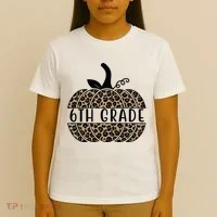 6th Grade Leopard Pumpkin T-Shirt thumb 4