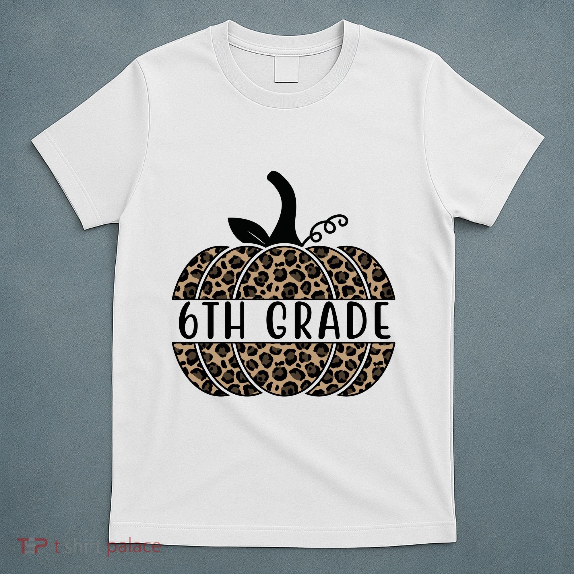 6th Grade Leopard Pumpkin T-Shirt