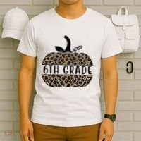 6th Grade Leopard Pumpkin T-Shirt thumb 6