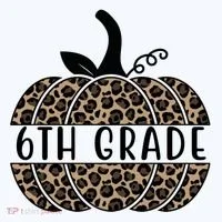 6th Grade Leopard Pumpkin T-Shirt thumb 7