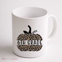 6th Grade Leopard Pumpkin Coffee Mug thumb 1