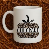 6th Grade Leopard Pumpkin Coffee Mug thumb 2