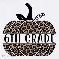 6th Grade Leopard Pumpkin Mousepad thumb 1