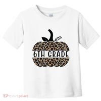 6th Grade Leopard Pumpkin Toddler T-Shirt thumb 0