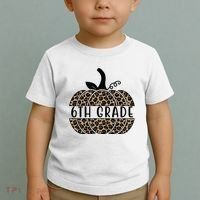 6th Grade Leopard Pumpkin Toddler T-Shirt thumb 2