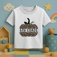 6th Grade Leopard Pumpkin Toddler T-Shirt thumb 3