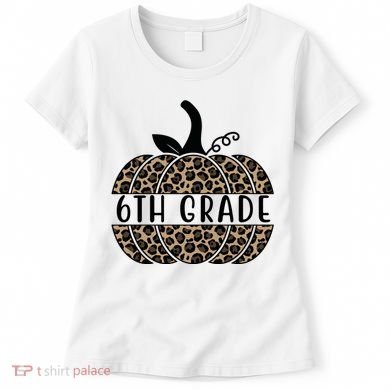 6th Grade Leopard Pumpkin Women's T-Shirt