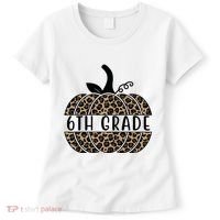 6th Grade Leopard Pumpkin Women's T-Shirt thumb 0