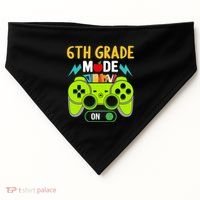 6Th Grade Mode On Gamer Back To School First Days Funny Gift USA-Made Doggie Bandana thumb 0