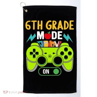 6Th Grade Mode On Gamer Back To School First Days Funny Gift Golf Towel