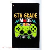 6Th Grade Mode On Gamer Back To School First Days Funny Gift Golf Towel thumb 0