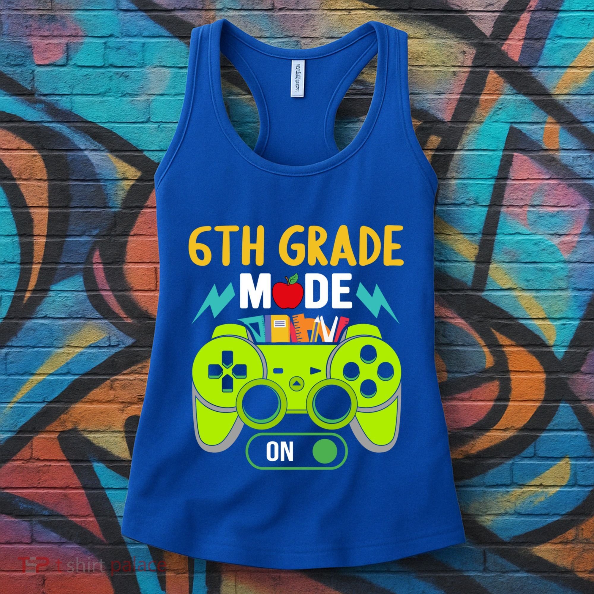 6Th Grade Mode On Gamer Back To School First Days Funny Gift Women's Tank Top