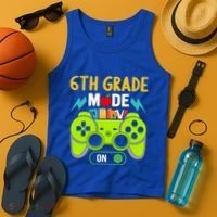 6Th Grade Mode On Gamer Back To School First Days Funny Gift Tank Top thumb 4