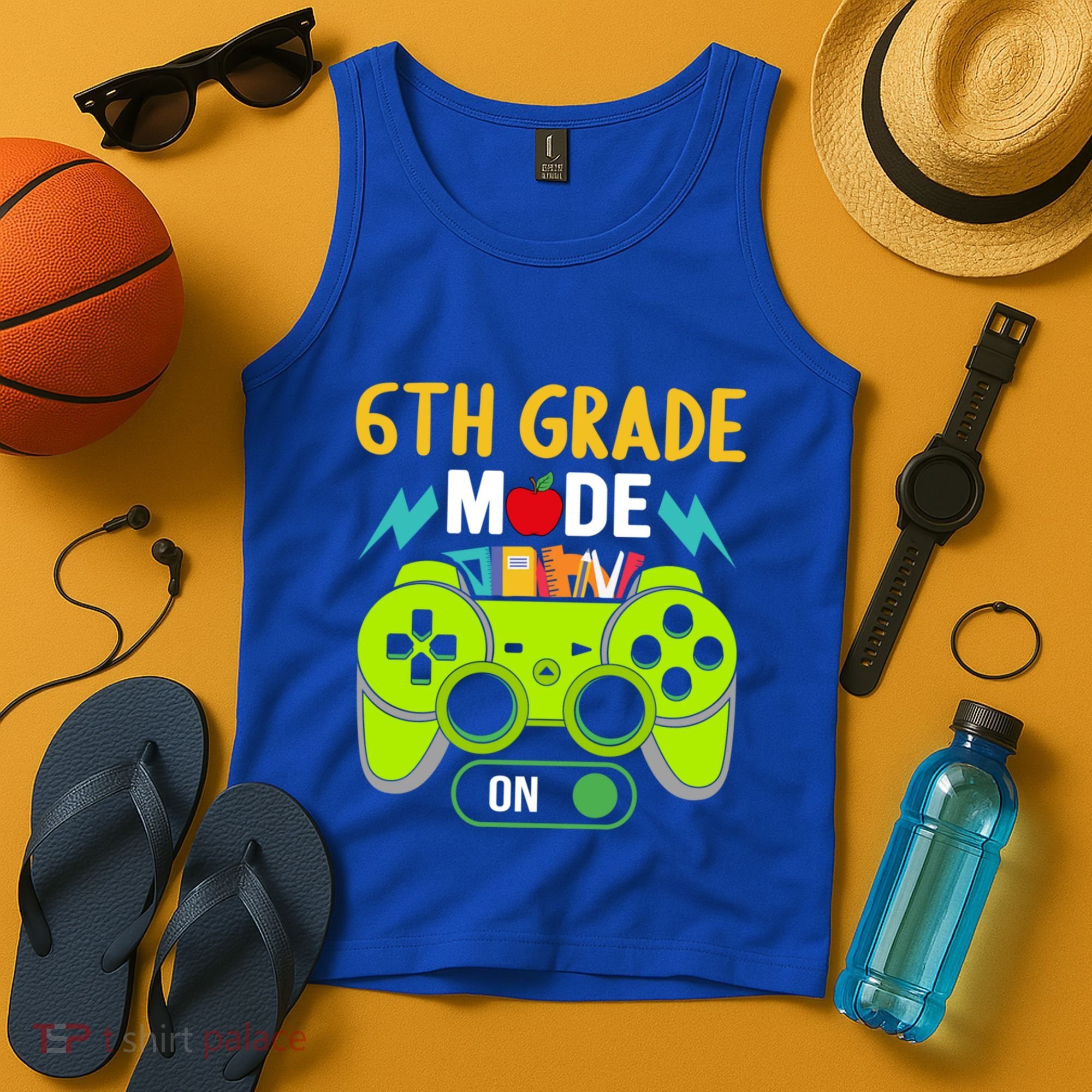6Th Grade Mode On Gamer Back To School First Days Funny Gift Tank Top