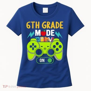 6Th Grade Mode On Gamer Back To School First Days Funny Gift Women's T-Shirt