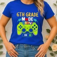 6Th Grade Mode On Gamer Back To School First Days Funny Gift Women's T-Shirt thumb 2