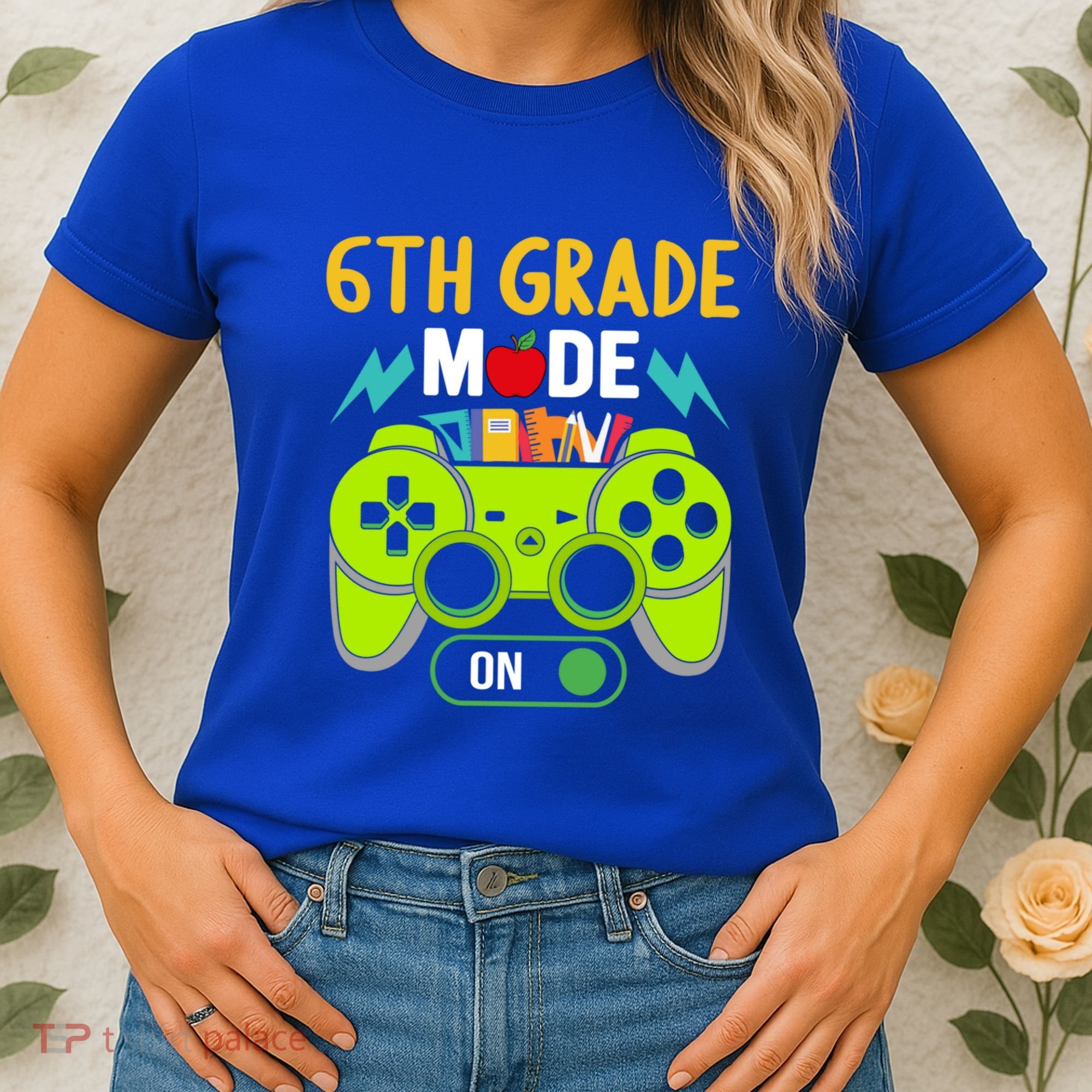 6Th Grade Mode On Gamer Back To School First Days Funny Gift Women's T-Shirt