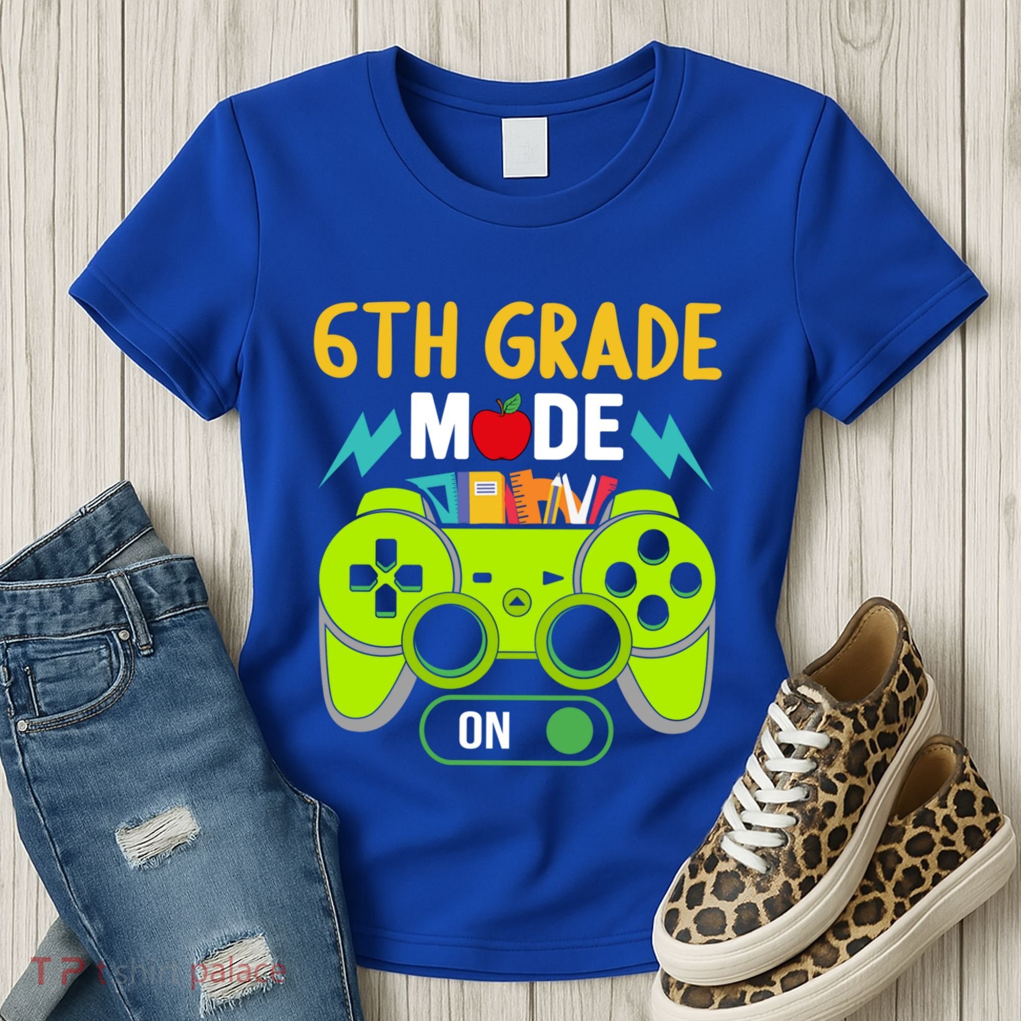 6Th Grade Mode On Gamer Back To School First Days Funny Gift Women's T-Shirt