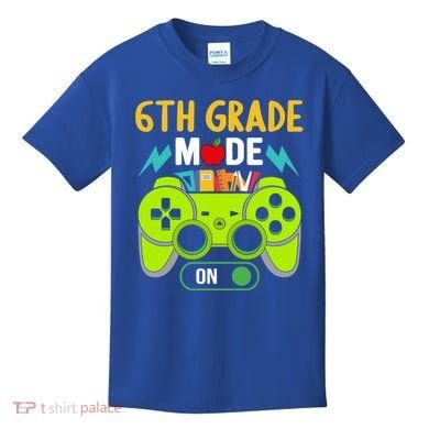 6Th Grade Mode On Gamer Back To School First Days Funny Gift Kids T-Shirt