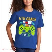 6Th Grade Mode On Gamer Back To School First Days Funny Gift Kids T-Shirt thumb 2