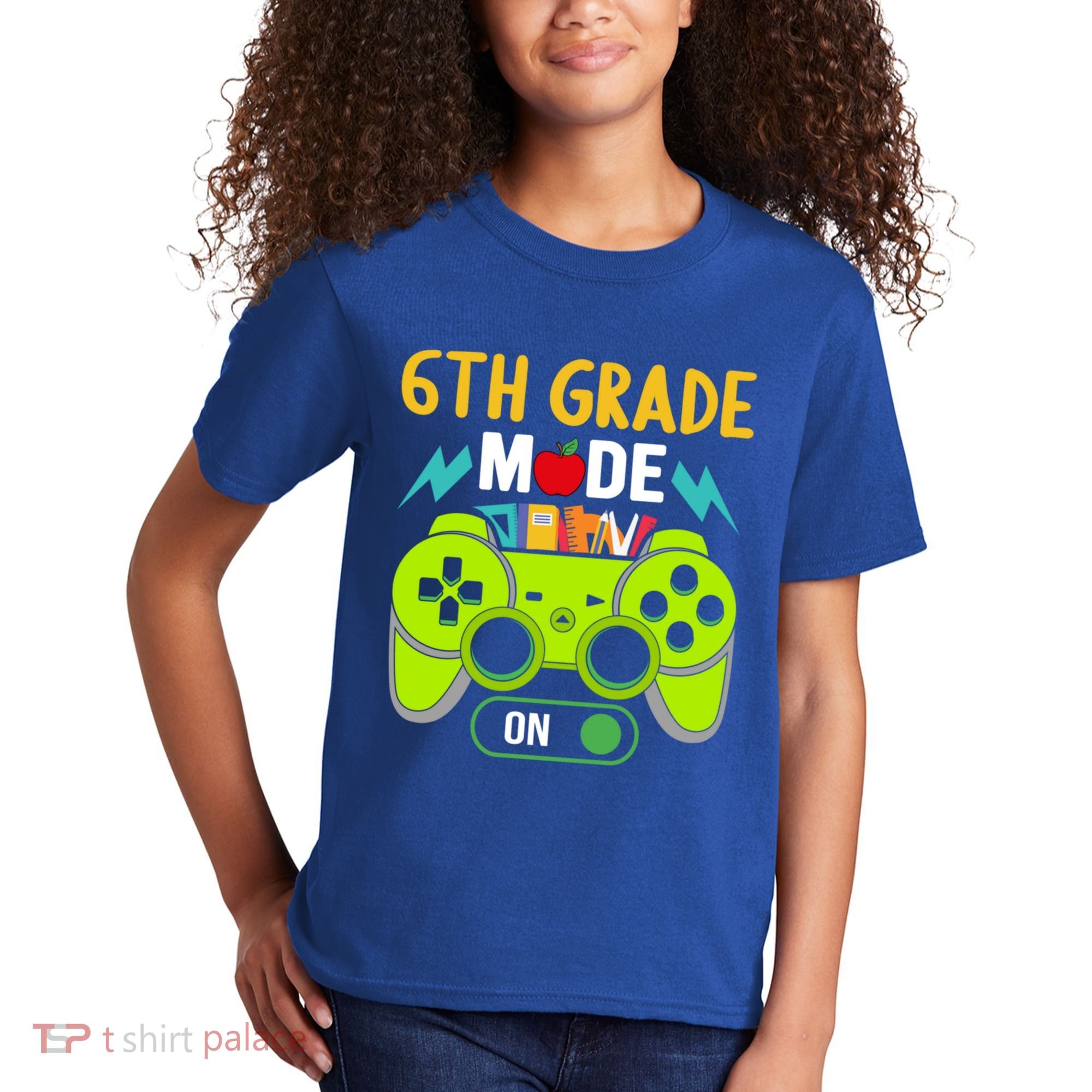 6Th Grade Mode On Gamer Back To School First Days Funny Gift Kids T-Shirt