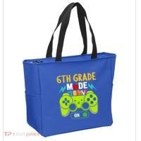 6Th Grade Mode On Gamer Back To School First Days Funny Gift Tote Bag thumb 2