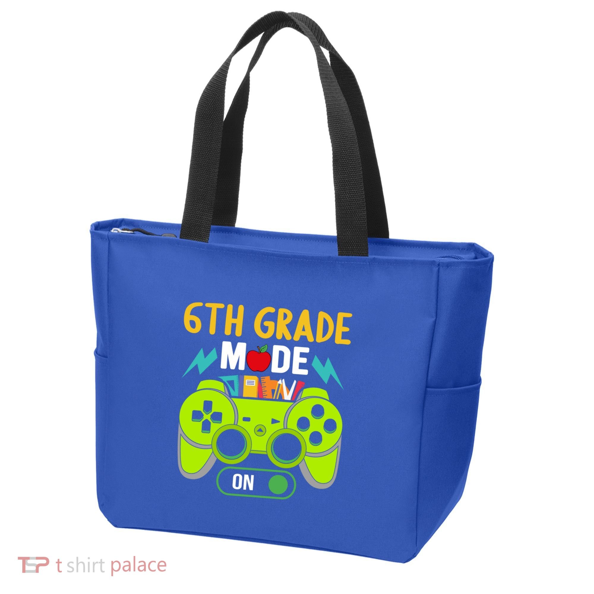 6Th Grade Mode On Gamer Back To School First Days Funny Gift Tote Bag