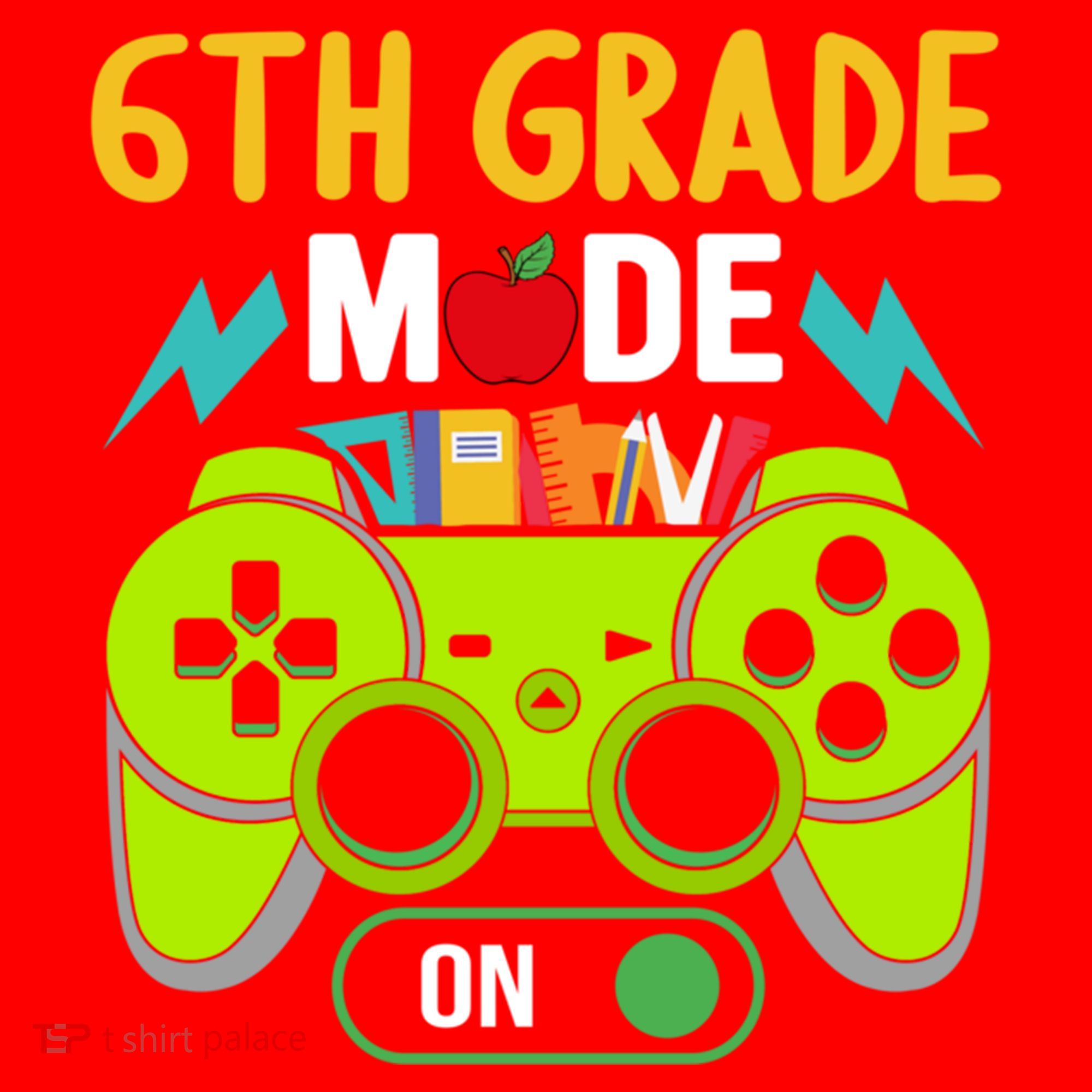 6Th Grade Mode On Gamer Back To School First Days Funny Gift Santa Hat