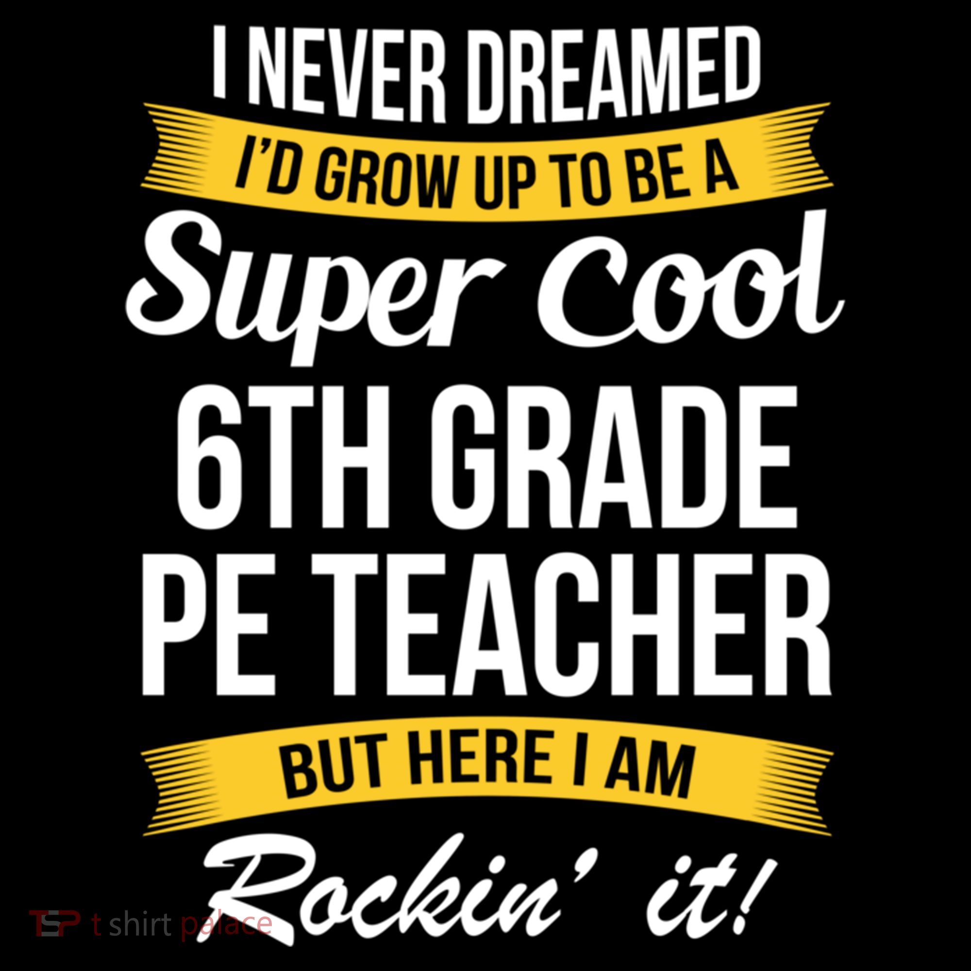 6Th Grade Pe Teacher Gift Funny Gift USA-Made Doggie Bandana