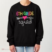 6th Grade Squad Sixth Teacher Student Team Back To School Women's Sweatshirt thumb 0