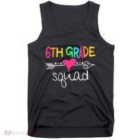 6th Grade Squad Sixth Teacher Student Team Back To School Tank Top thumb 0