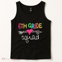 6th Grade Squad Sixth Teacher Student Team Back To School Tank Top thumb 2