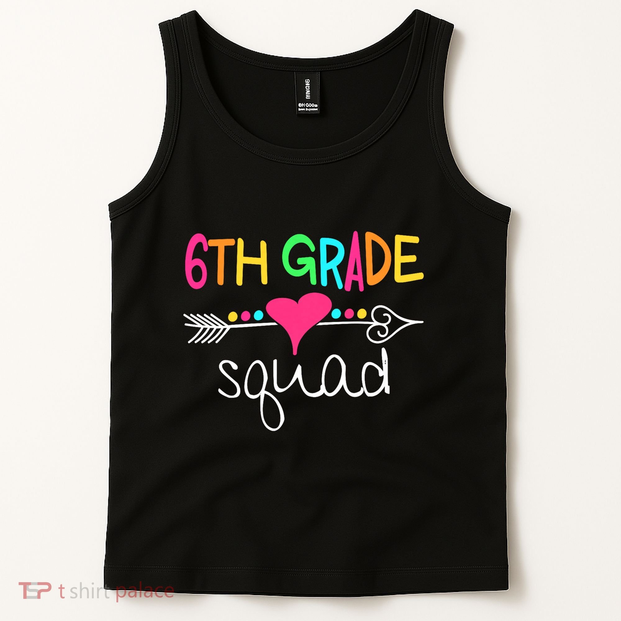 6th Grade Squad Sixth Teacher Student Team Back To School Tank Top