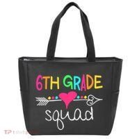 6th Grade Squad Sixth Teacher Student Team Back To School Tote Bag thumb 0