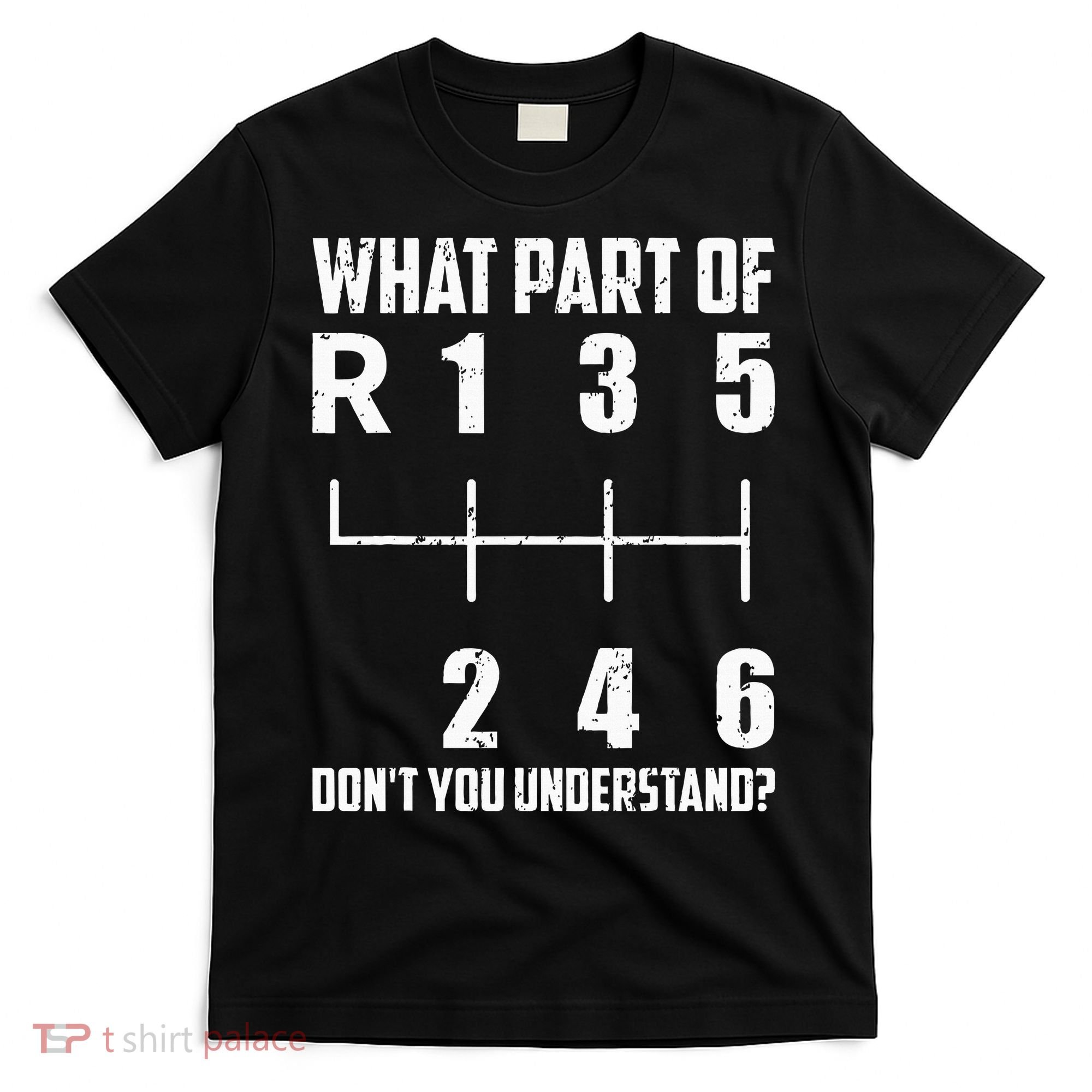 6 Gear Shift Manual Car What Part Of DonT You Understand T-Shirt