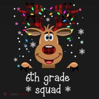 6th Grade Squad Reindeer Christmas Bucket Hat thumb 4