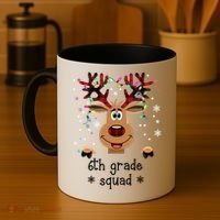 6th Grade Squad Reindeer Christmas Coffee Mug thumb 4