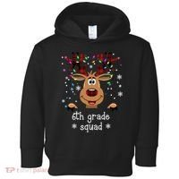 6th Grade Squad Reindeer Christmas Toddler Hoodie thumb 0