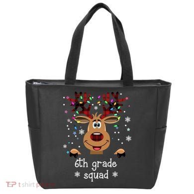 6th Grade Squad Reindeer Christmas Tote Bag