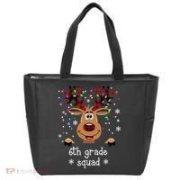 6th Grade Squad Reindeer Christmas Tote Bag thumb 0
