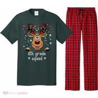 6th Grade Squad Reindeer Christmas Pajama Set thumb 0