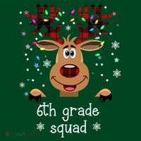 6th Grade Squad Reindeer Christmas Mousepad thumb 1