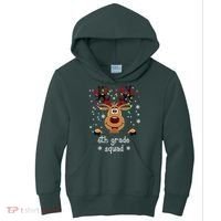 6th Grade Squad Reindeer Christmas Kids Hoodie thumb 0