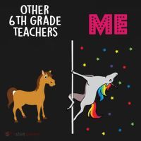 6Th Grade Teacher Unicorn Others You Cute Gift Pajama Set thumb 2