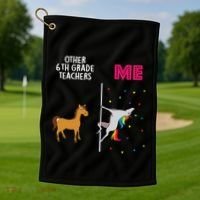 6Th Grade Teacher Unicorn Others You Cute Gift Golf Towel thumb 1