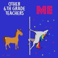 6Th Grade Teacher Unicorn Others You Cute Gift Apron thumb 3