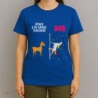 6Th Grade Teacher Unicorn Others You Cute Gift T-Shirt thumb 4