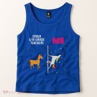6Th Grade Teacher Unicorn Others You Cute Gift Tank Top thumb 2