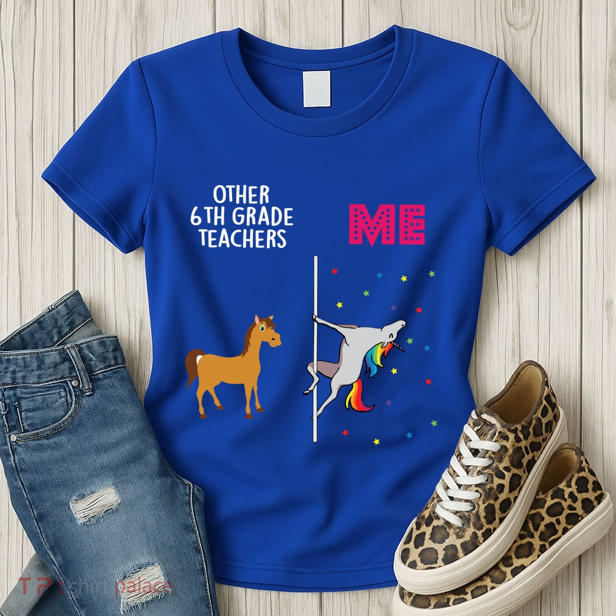 6Th Grade Teacher Unicorn Others You Cute Gift Women's T-Shirt